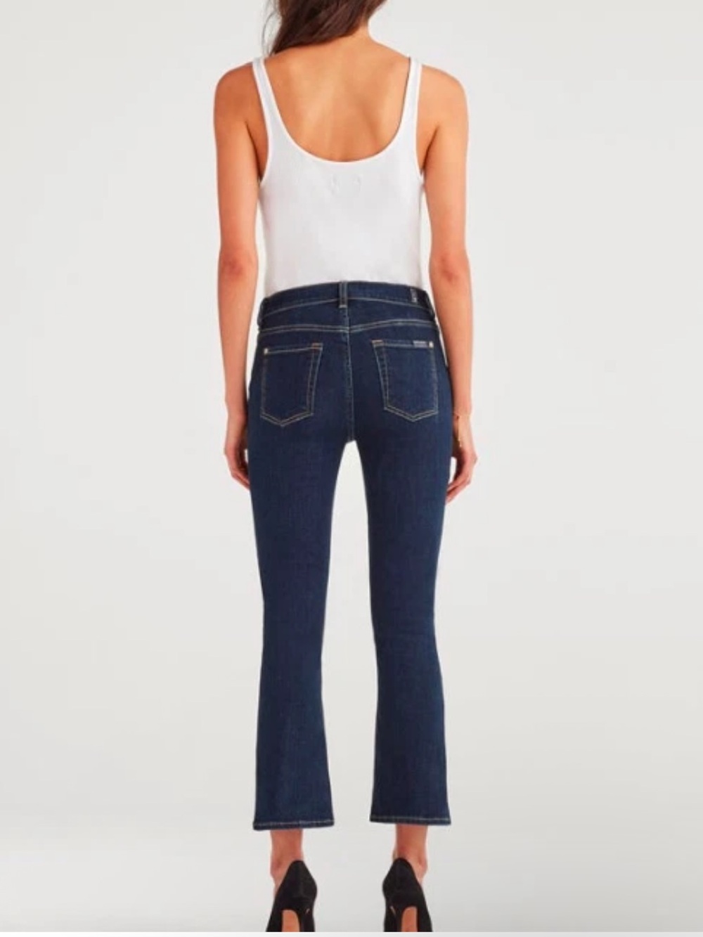 7 for all mankind Dark Wash Jeans High Waist Slim Kick Women’s Size 26